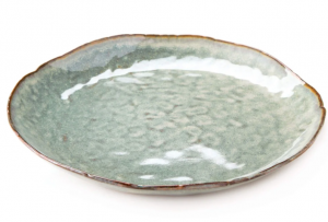 Simon Pearce Burlington Moss Glen Dinner Plate